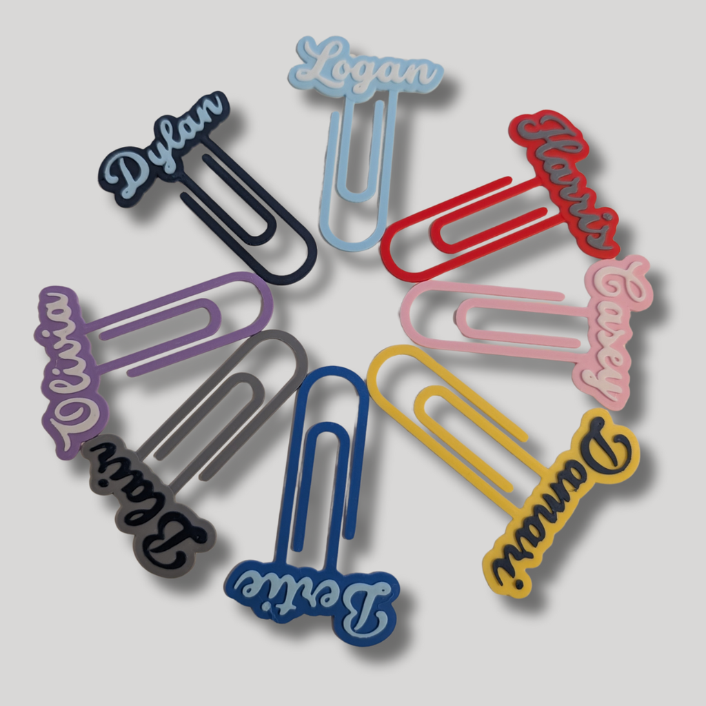 Personalised Name Paperclip Bookmark