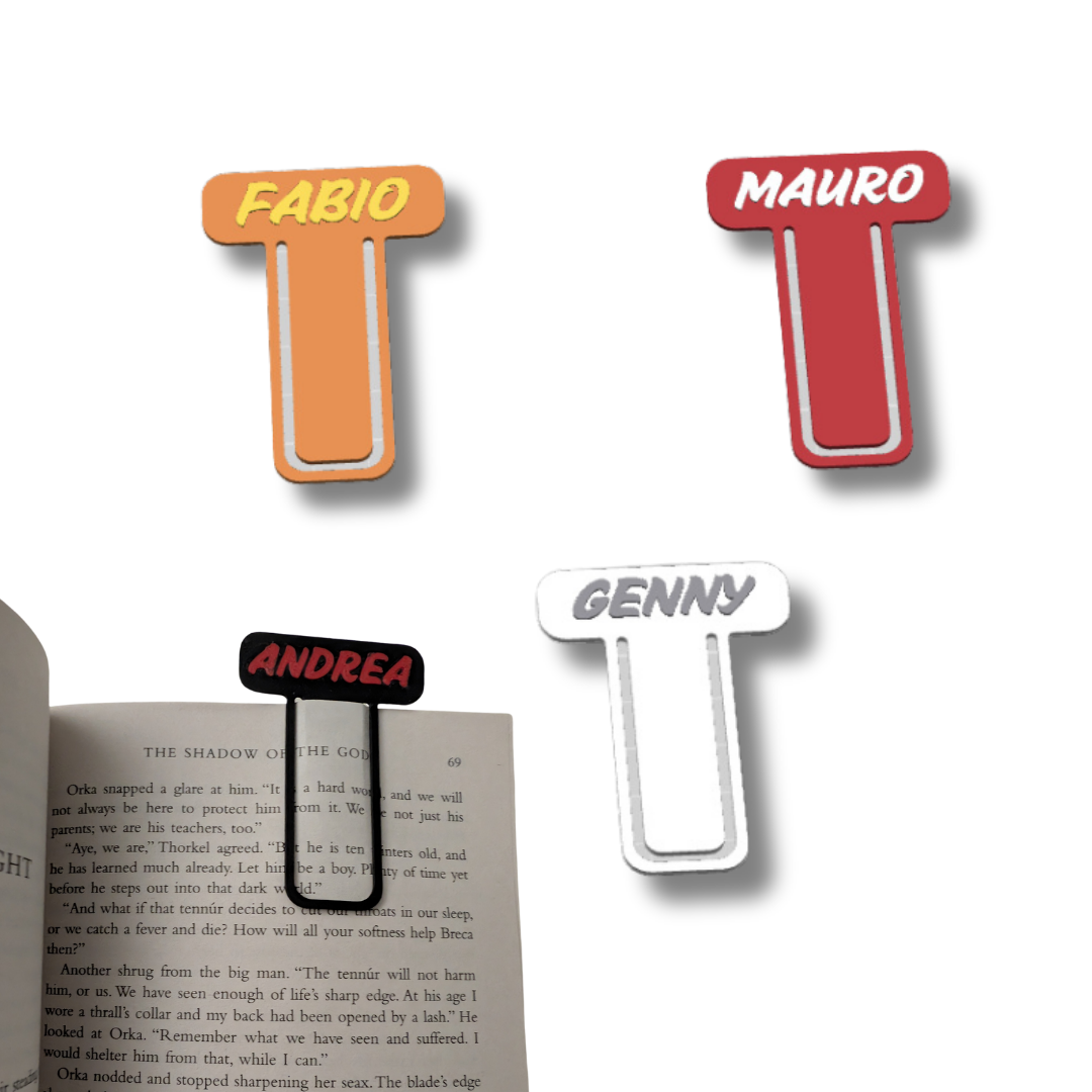 Personalised Name Bookmark - set of 3