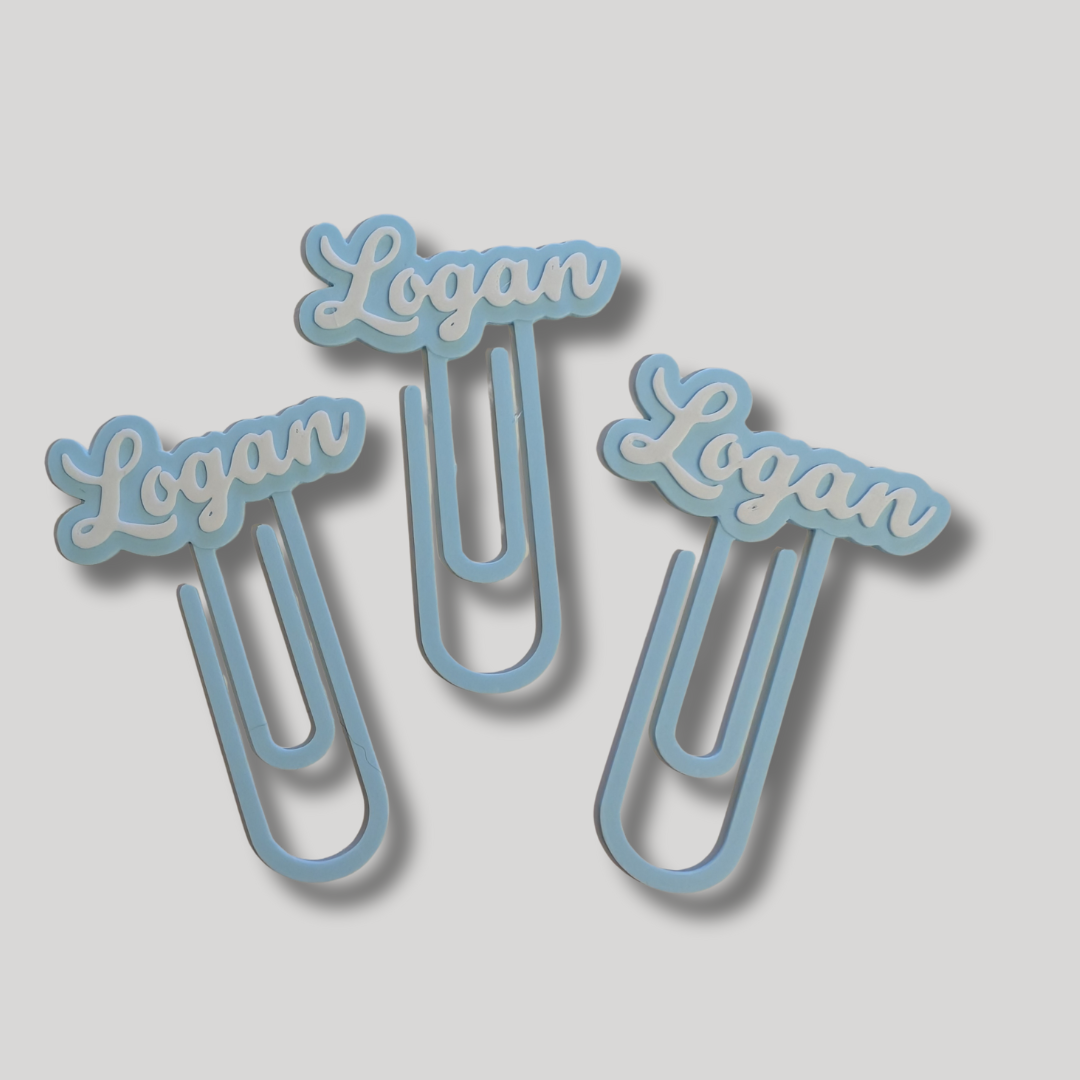 Personalised Name Paperclip Bookmark
