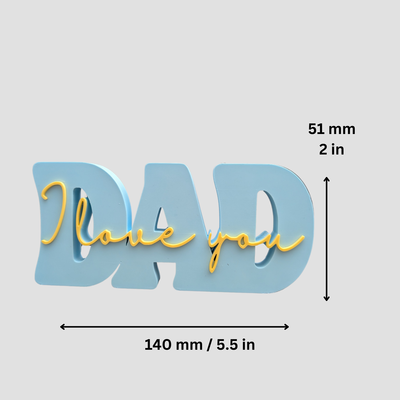 Dad I Love You Plaque Heartfelt Gift from Daughter or Son