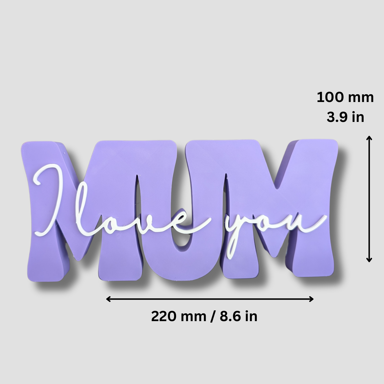 Mum I Love You Birthday Mothers Day Gift For Mum Mummy Novelty Plaque