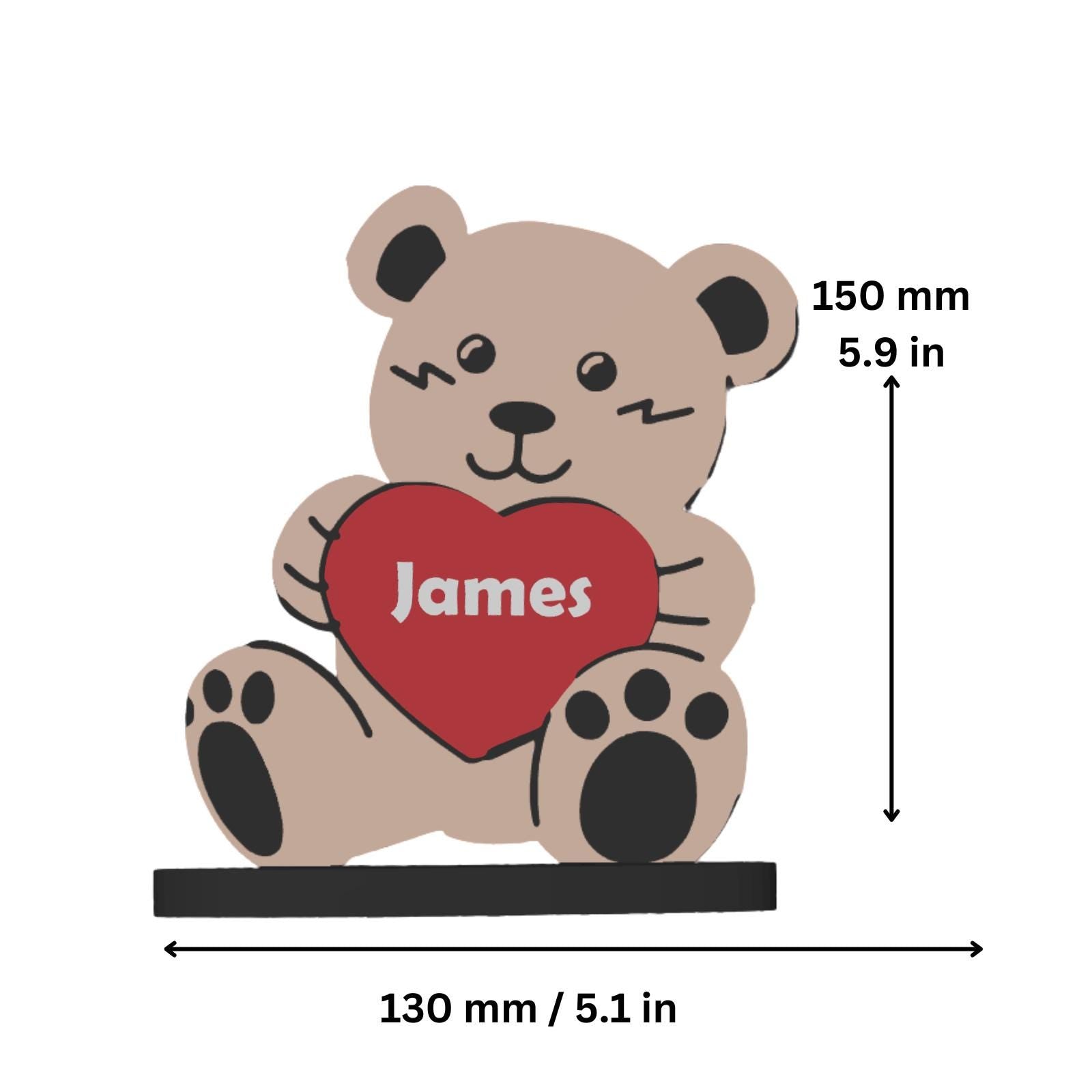 Personalised Newborn Baby Boy Girl Present Keepsake Christening Gift teddy bear