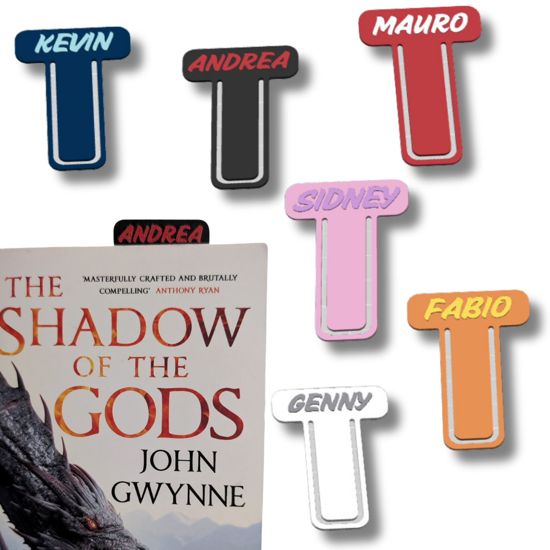 Personalised Name Bookmark - set of 3