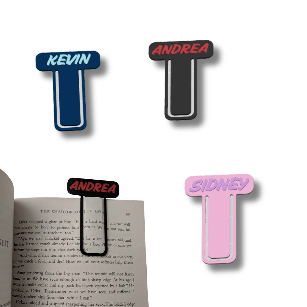 Personalised Name Bookmark - set of 3