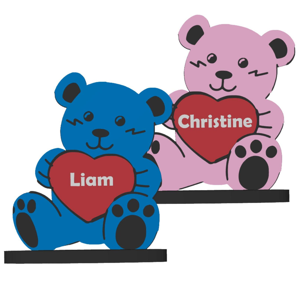 Personalised Newborn Baby Boy Girl Present Keepsake Christening Gift teddy bear