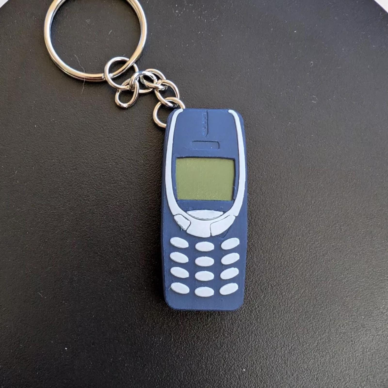 Vintage-iconic Nokia 3310 keychain, bag charm and school bag