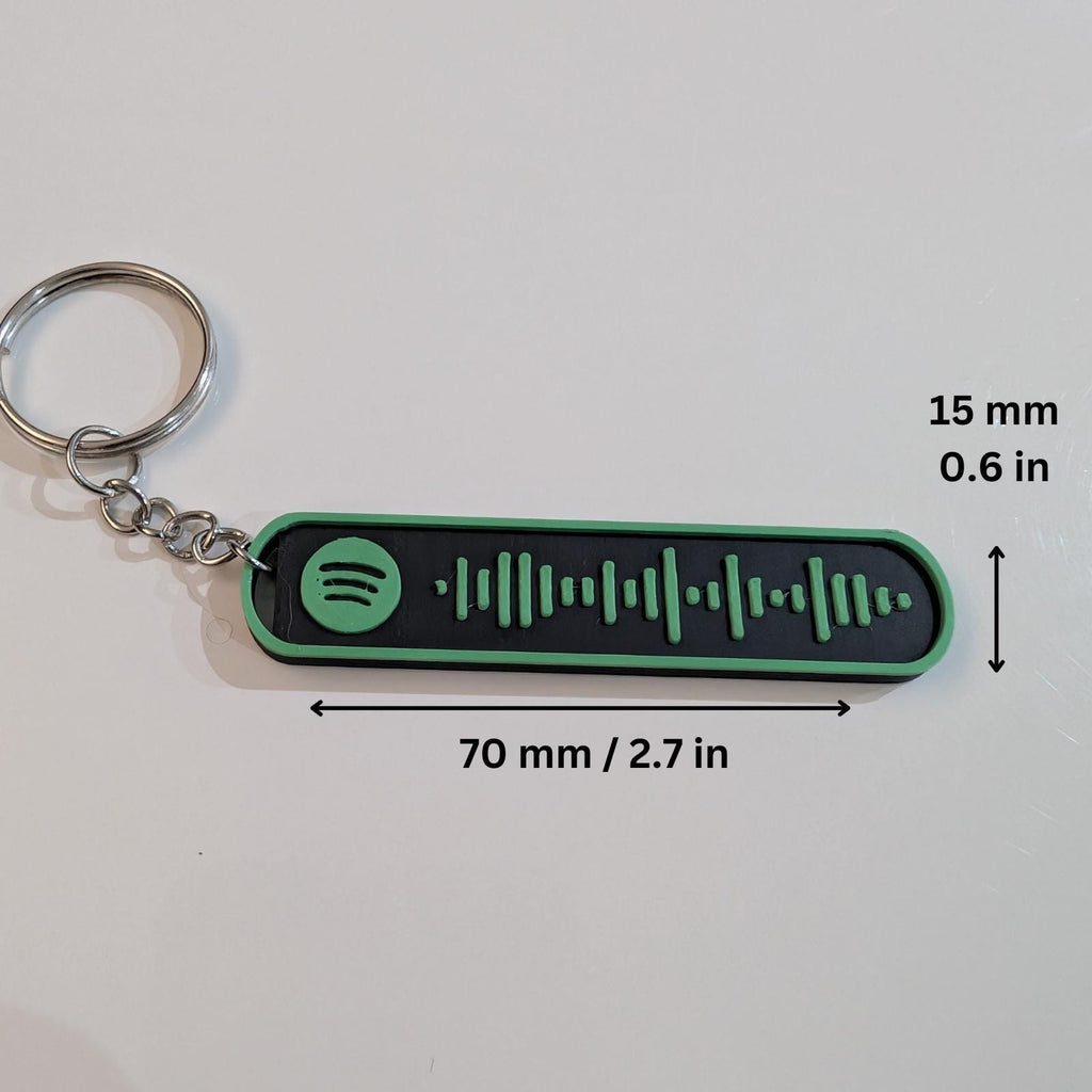 Spotify Music Code Keyring, Custom Music Song Keyring